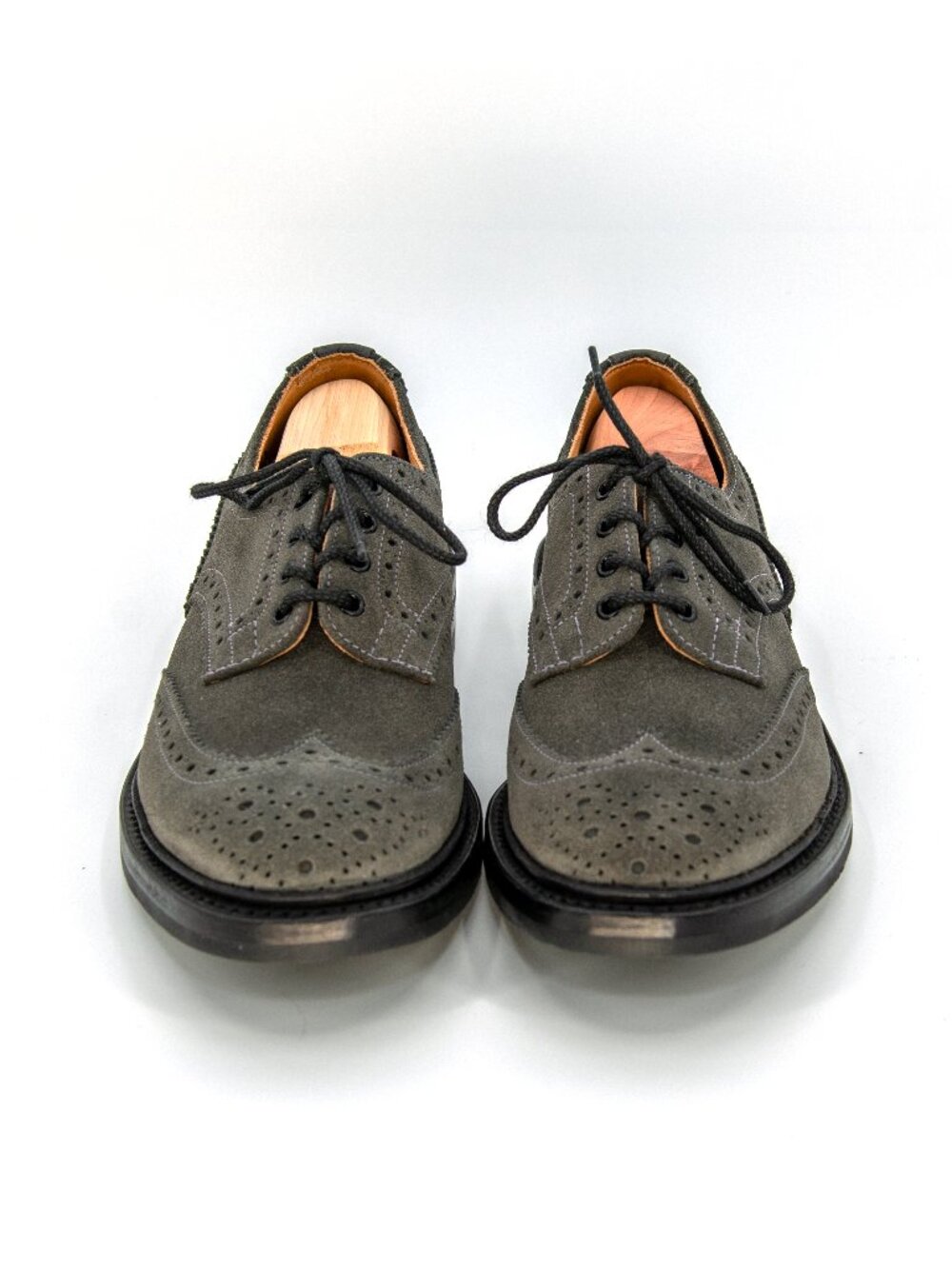 Tricker's Bourton Suede Derbies | Winter Smoke Grey | Men's 8.5 UK (9.5 US)